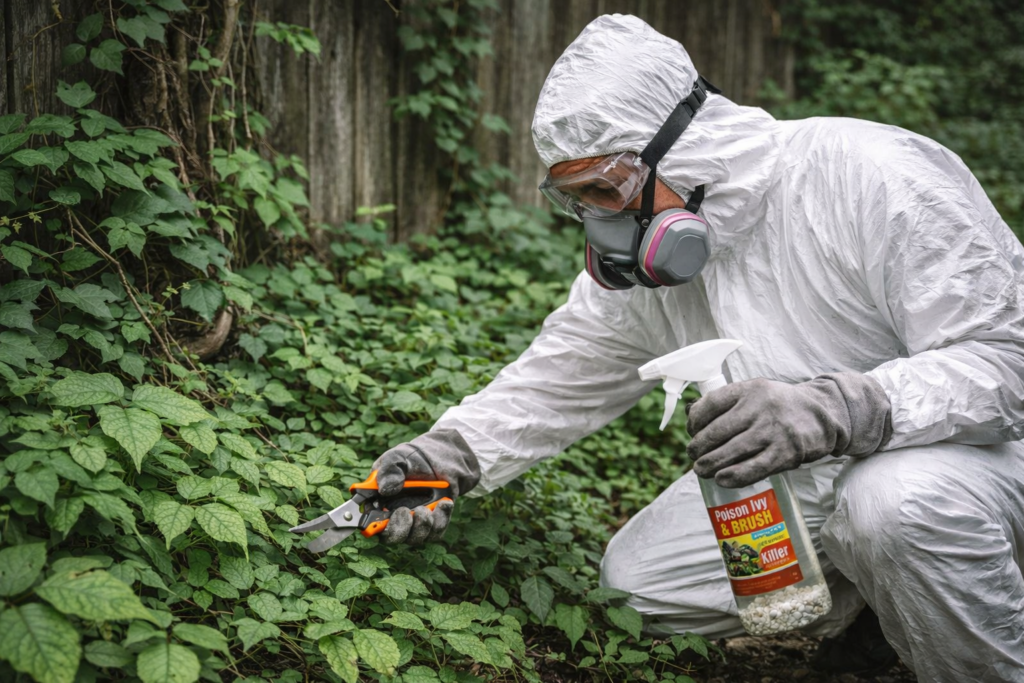 Professional poison ivy removal services